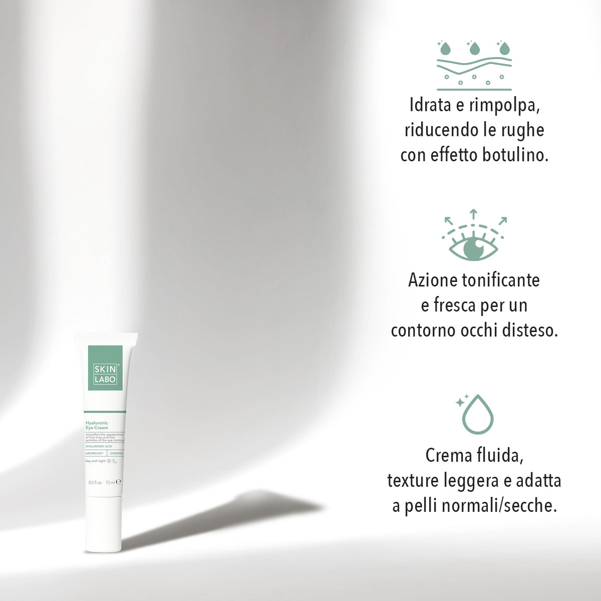 CREMĂ PENTRU CONTURUL OCHILOR CU ACID HIALURONIC