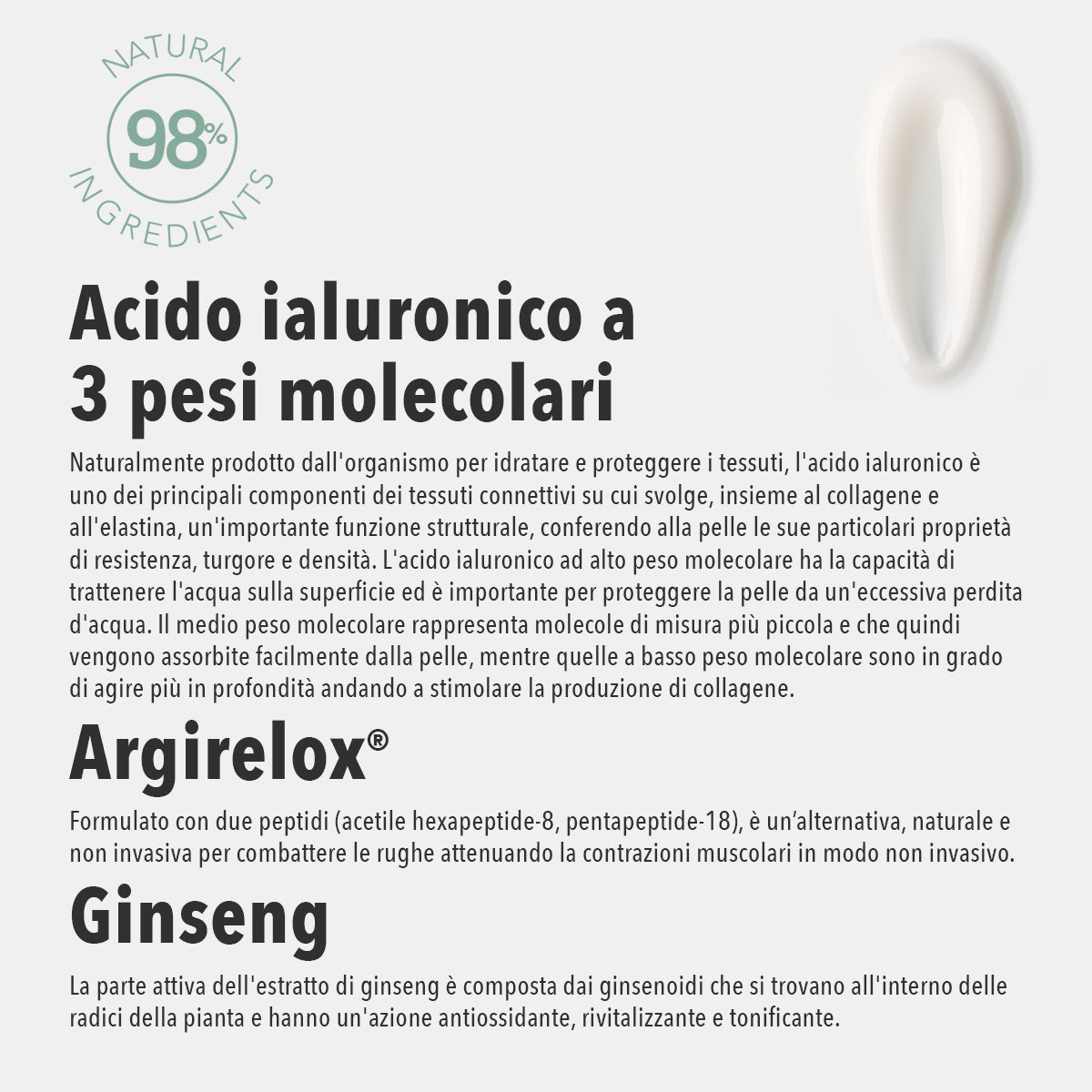CREMĂ PENTRU CONTURUL OCHILOR CU ACID HIALURONIC